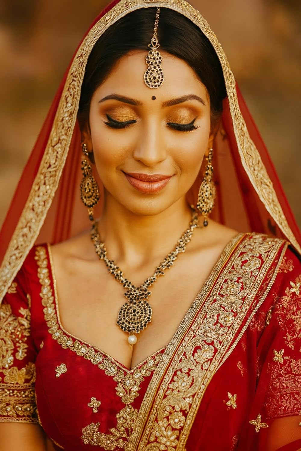 Touchstone Indian jewelry sets for women maang tikka wedding guest gold necklace bollywood jewellery set pageant elegant prom bride accessories western crystal chunky rhinestone necklaces