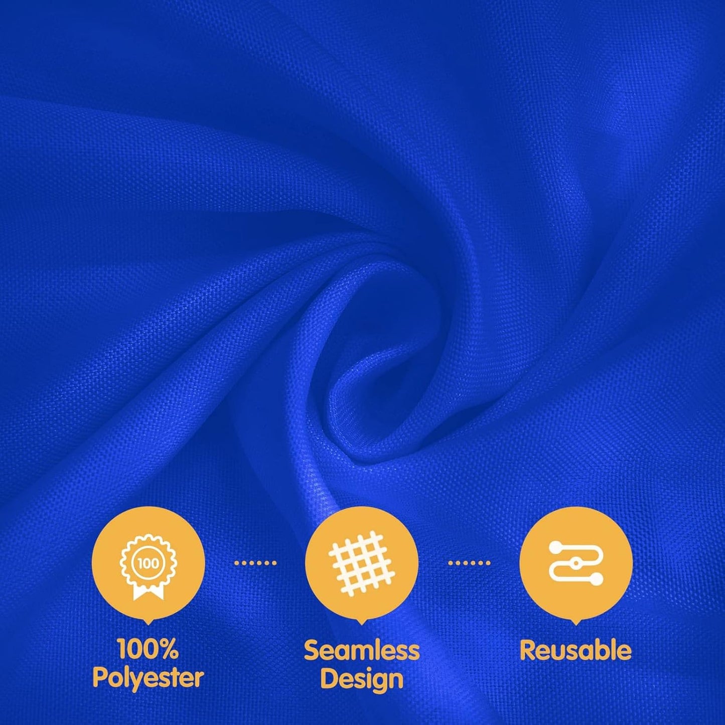 BRILLMAX 6 Pack Royal Blue Tablecloths for 8 Foot Rectangle Tables 60 x 126 Inch - 8ft Rectangular Bulk Linen Polyester Fabric Washable Cloth Cover for Wedding Reception Banquet Birthday Party