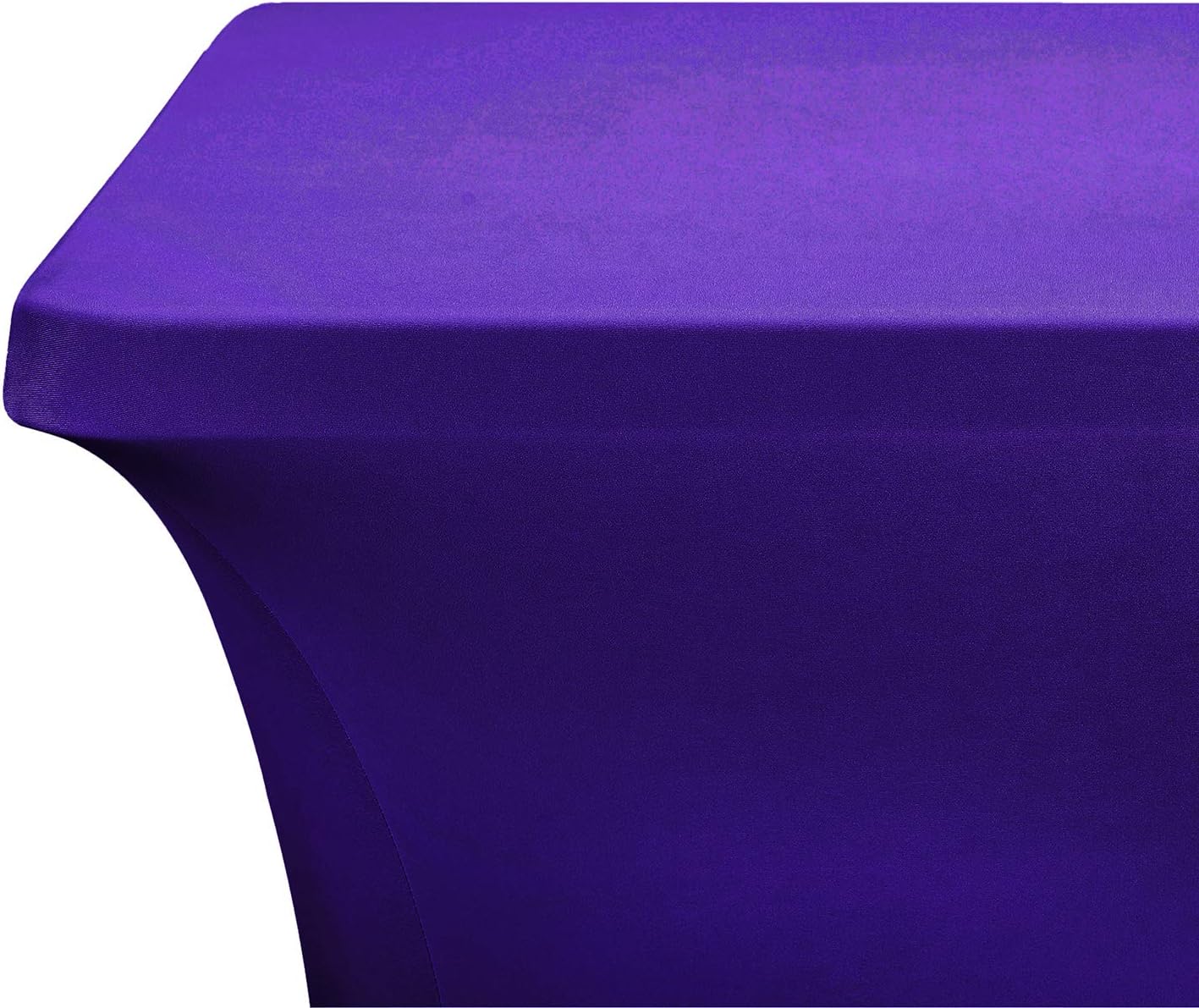 LZY Spandex Fitted Stretch Table Cover for 6 ft or 4ft or 8ft Folding Table, Rectangular Cocktail Tablecloth, Perfect for Party or Banquet