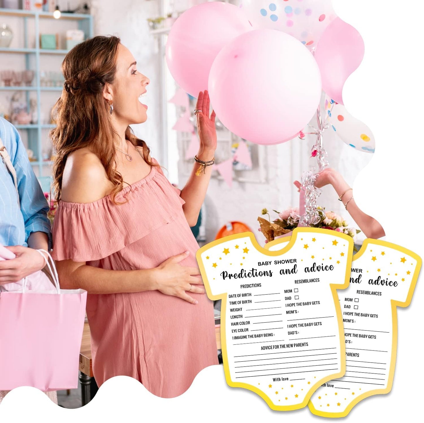 Baby Shower Game: 30 Predictions & Advice, Girl or Boy Baby Messages, Gender Neutral Wishes, Party Games & Activities
