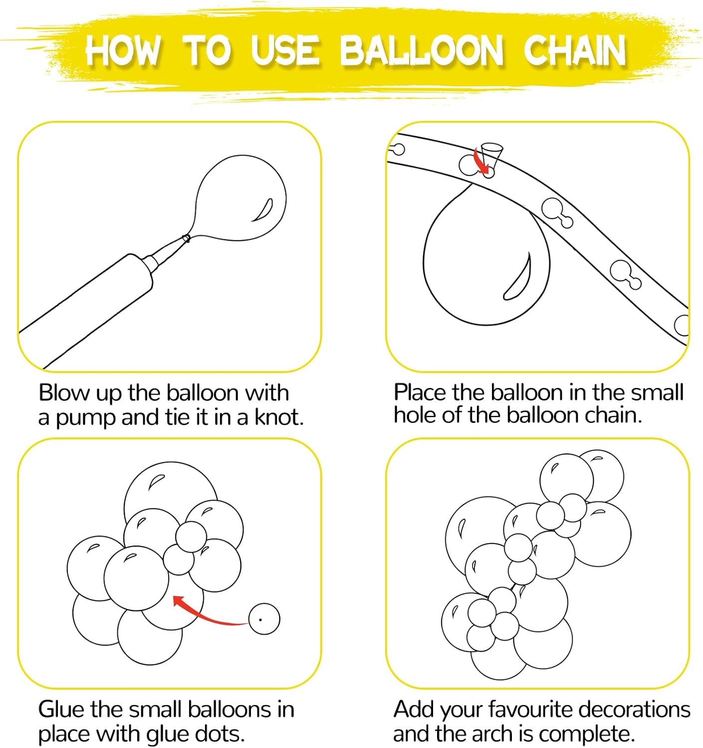 134Pcs Yellow Balloons Different Sizes 5 10 12 18 Inch Yellow Balloon Garland Arch Kit, Latex Balloons for Birthday Wedding Baby Shower Party Decorations.