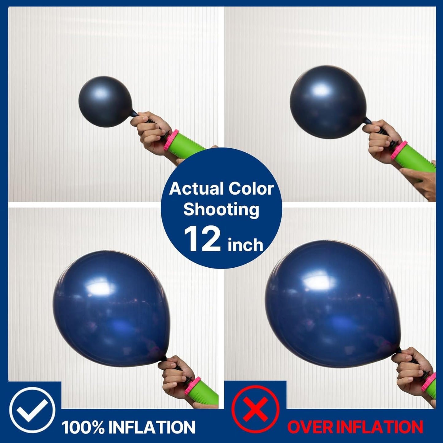 PartyWoo Navy Blue Balloons 50pcs 12 Inch Dark Blue Latex Helium Balloons for Graduation New Year Wedding Sports Theme Boy Baby Shower Men Birthday Bachelorette Party Decorations Blue-Z90