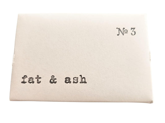 fat & ash Beef Tallow Soap Bar (1 Pack) - VERY SIMPLE INGREDIENTS - Organic and Moisturizing - Handmade in USA - Family Recipe - Long-Lasting, All-Natural, For Dry Skin