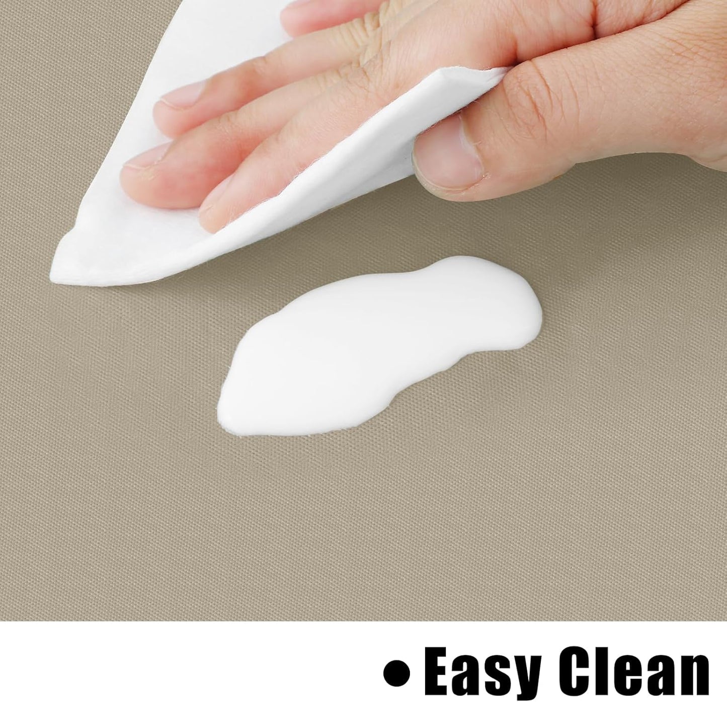 homing Rectangle Vinyl Tablecloth, Waterproof Spillproof Plastic Flannel Backed Table Cloth, Wipe Clean Table Cover for Dining, Buffet Parties and Camping (Taupe, 60" x 120")