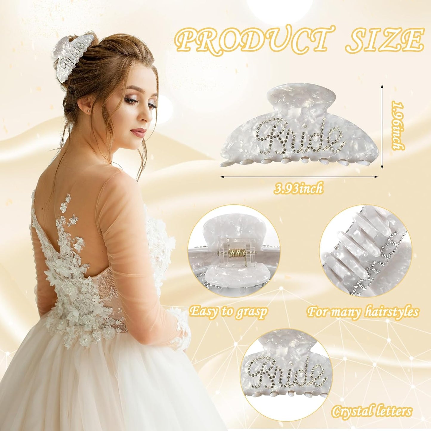 Bride To Be Gift Set - Makeup Bag, Slippers, Robe, Hair Clip - Wedding Gifts