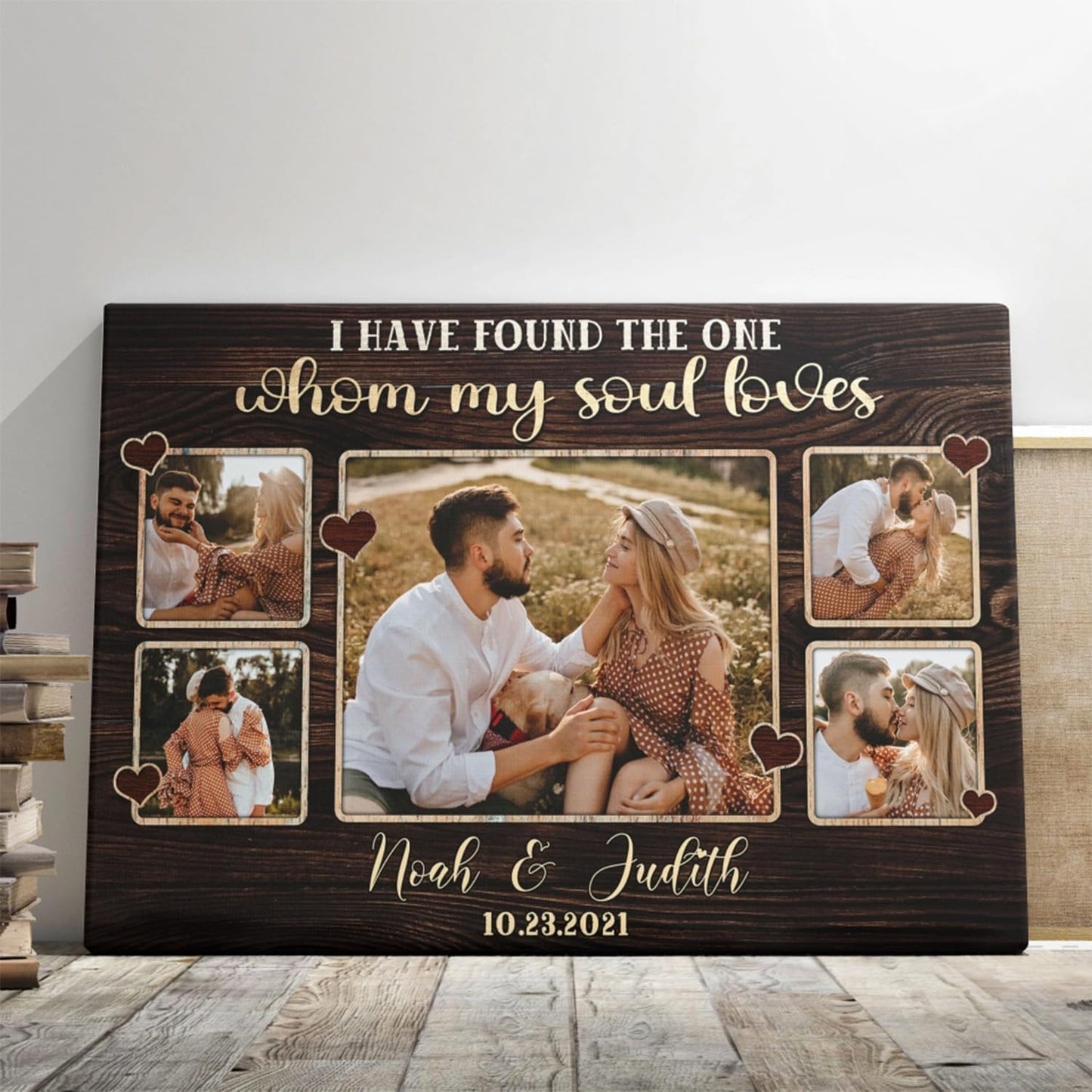 Dem Canvas Personalized Canvas Prints, I Have Found The One, Couple Romance Gifts, Wedding Gifts For Couple Custom Canvas Anniversary Valentine Gift For Wedding Canvas Engagement Gift (36x24)