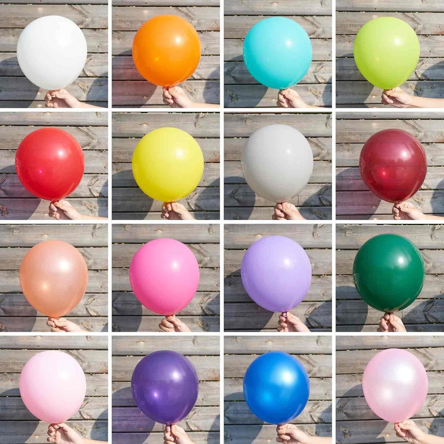 PartyWoo Assorted Colors Rainbow Balloons 50 pcs 12 Inch Multicolor Colorful Latex Helium Primary Color Balloon for Graduation Baby Shower Gender Reveal Rainbow Theme Birthday Party Decorations