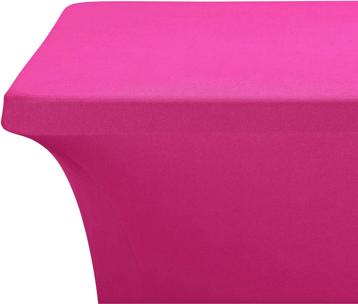 LZY Spandex Fitted Stretch Table Cover for 4ft or 6ft or 8ft Folding Table, Rectangular Cocktail Tablecloth, Perfect for Party or Banquet