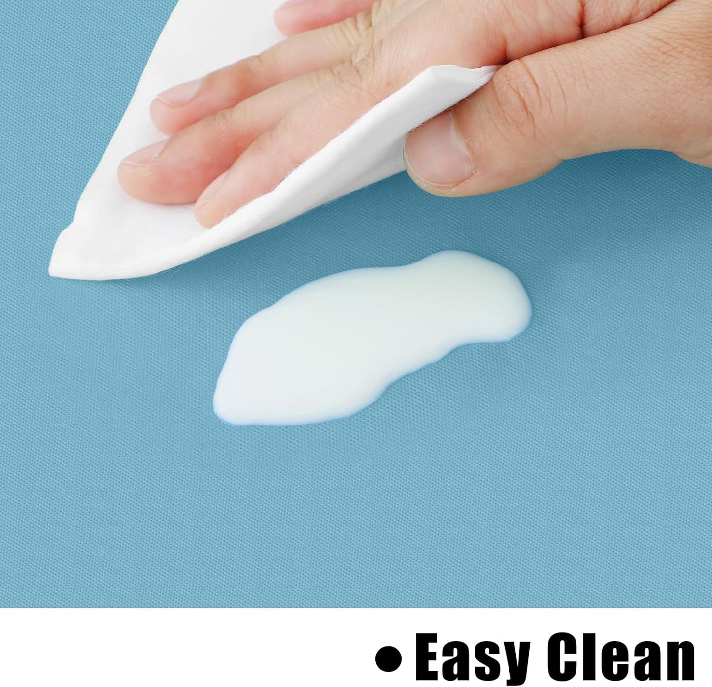 homing Rectangle Vinyl Tablecloth, Waterproof Spillproof Plastic Flannel Backed Table Cloth, Wipe Clean Table Cover for Dining, Buffet Parties and Camping (Aquamarine, 60" x 84")