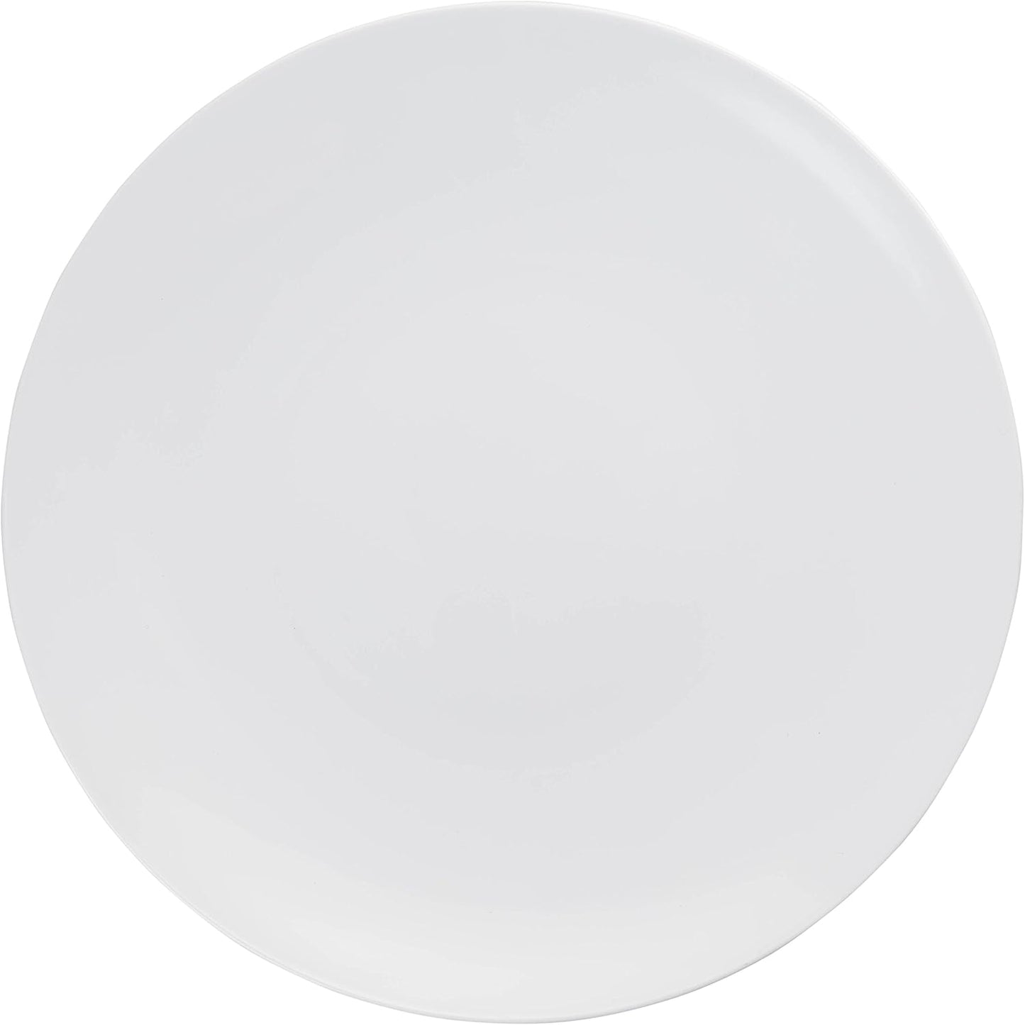 Trendables™ Premium 8 Inch. Trend White Disposable Plastic Plates, Food Grade Plastic Salad/Dessert Plates - 40 Pack