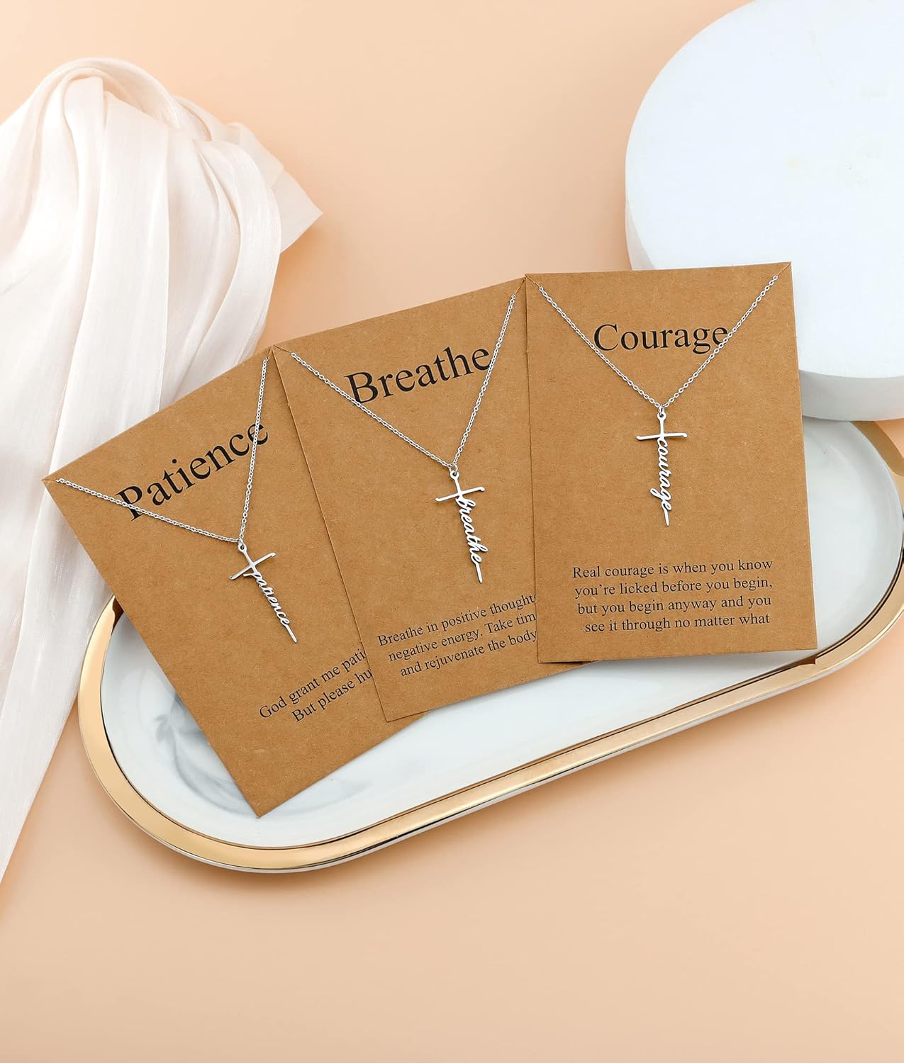 Lcherry Faith Cross Pendant Necklace for Women Religious Christian Jewelry Mother's Day Gifts for Women