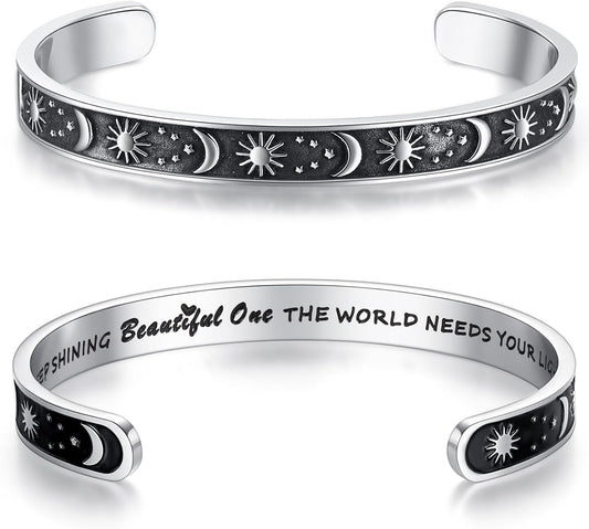 SAM & LORI Personal Bracelets for Teens/Women-Inspirational Jewelry Gifts (Various Designs) for Daughter/Sister/Mom/Friends-Adjustable Bracelet in a Pretty Gift Box