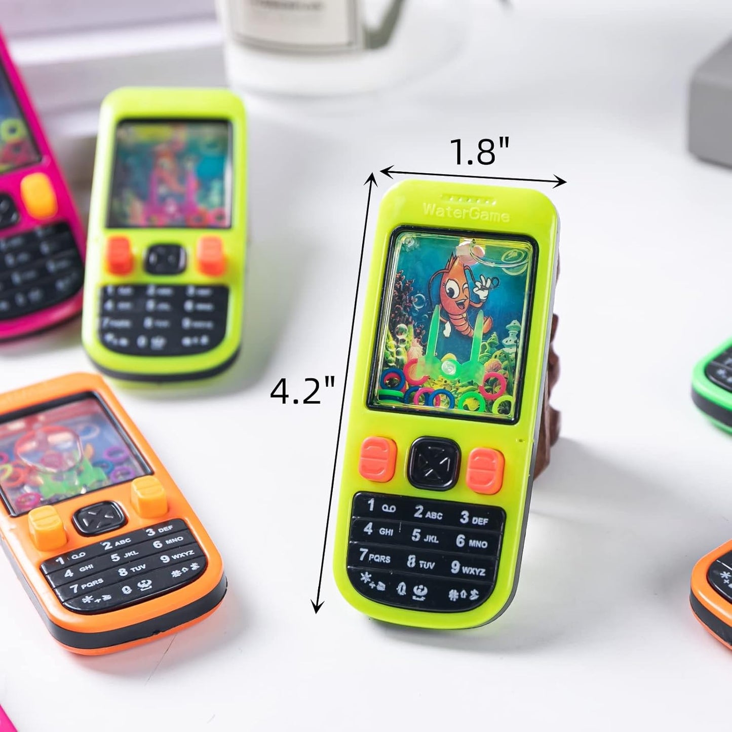 68 Pcs Handheld Water Ring Games-Prize Treasure Box Toys,Birthday Return Gifts Party Favors,Christmas Stocking Goodie Bag Stuffers,Pinata Stuffers for Kids Classroom Students Bulk