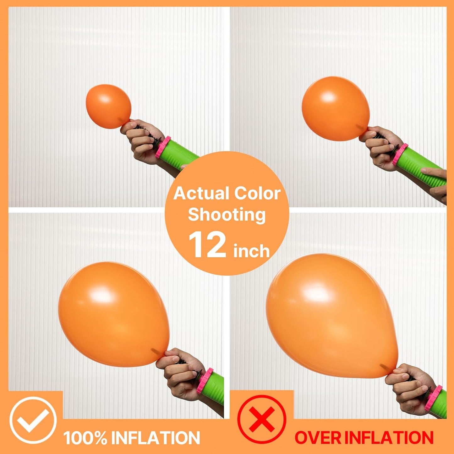 PartyWoo Orange Balloons 50 pcs 12 Inch Pearl Orange Fall Pumpkin Latex Balloons for Graduation Thanksgiving Halloween Little Cutie Baby Shower Birthday Party Decorations Orange-Z28