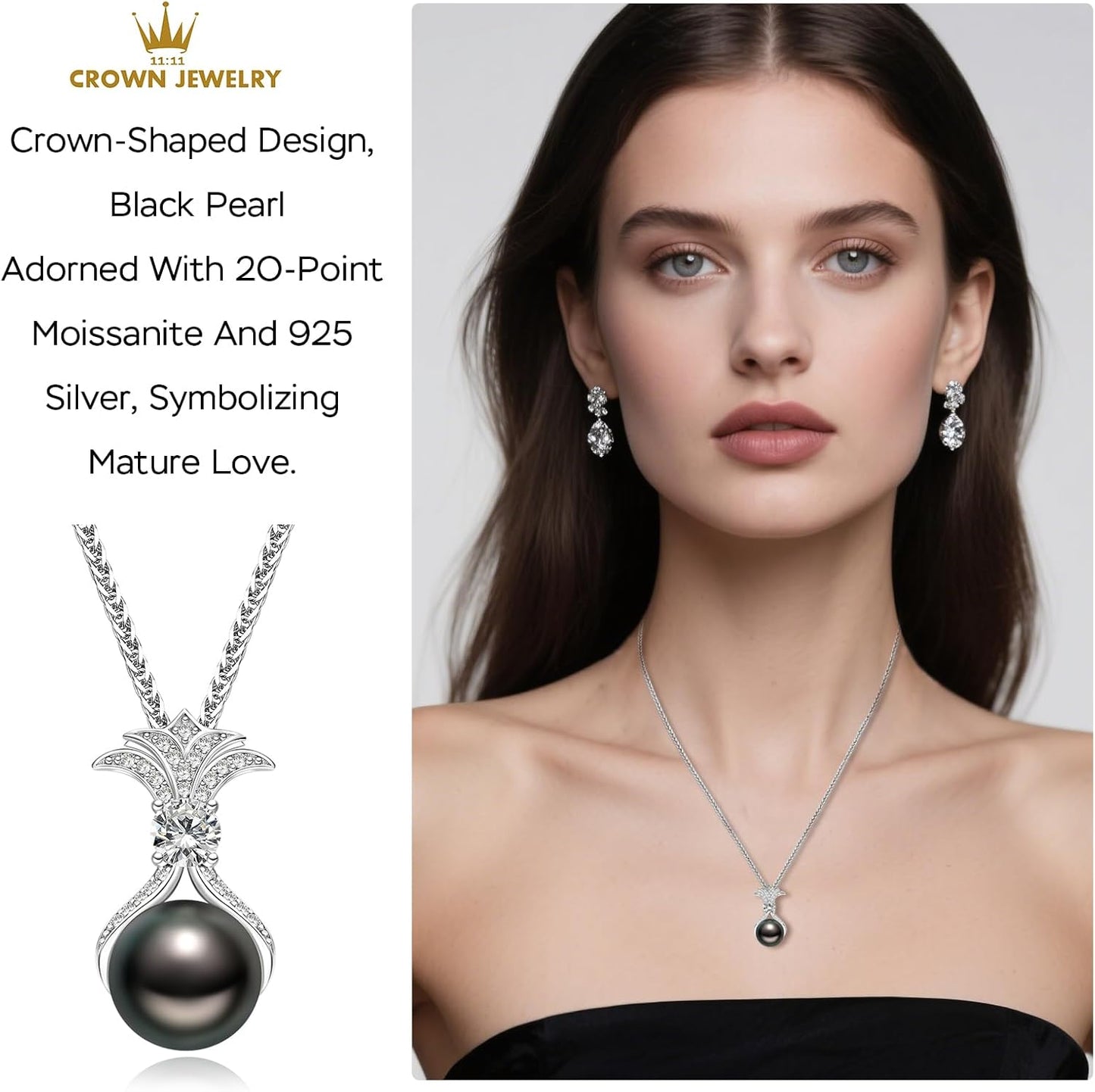 Gifts for Wife Women Anniversary -Pearl Necklace -Mom Girlfriend Her Fine Jewelry Mothers Day Valentines Christmas Birthdays Gift