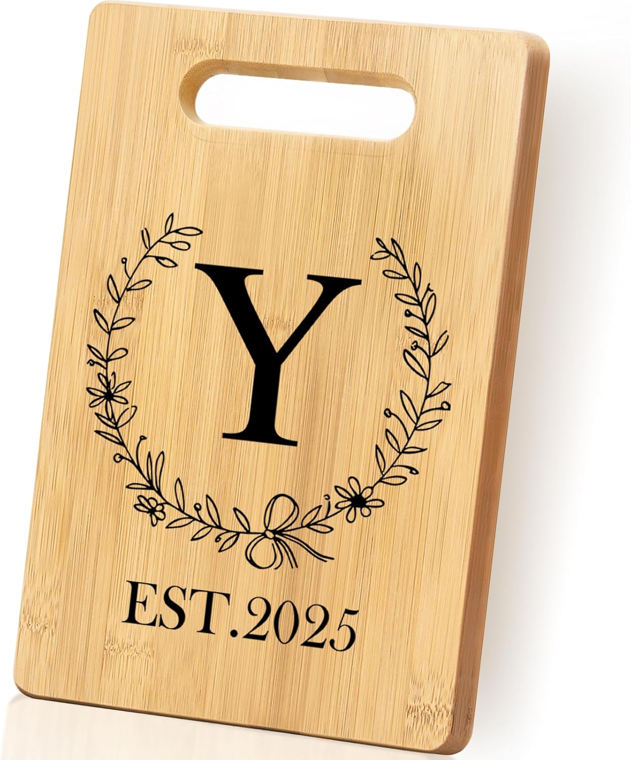 Personalized Cutting Board, Monogrammed Wedding Gift for Couple Newlywed 2025, Initial Birthday Gifts for Women, Gift for Bridal Shower Wedding Shower Engagement Anniversary Housewarming(Letter-Y)