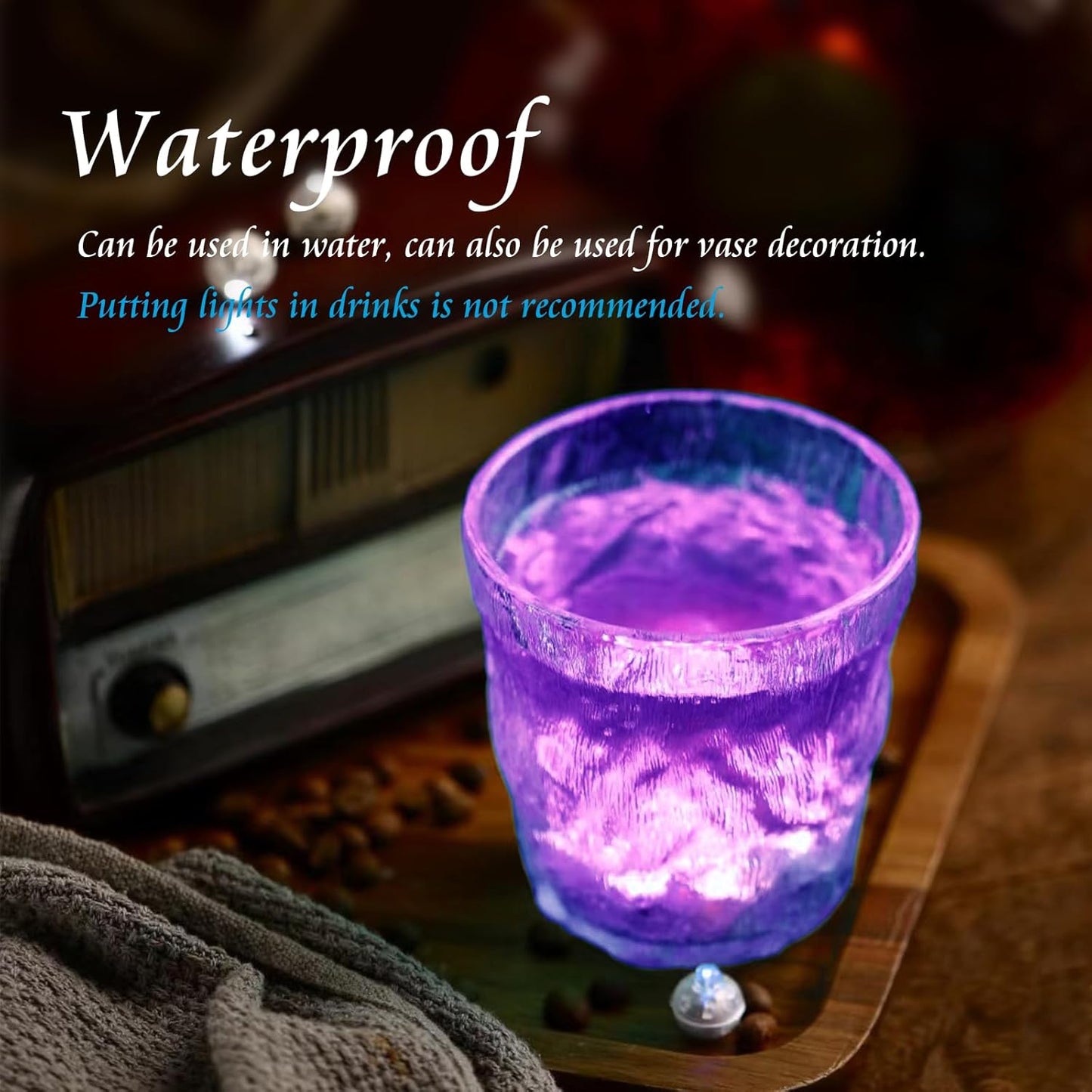 100pcs Mini Led Lights - Round, Long Standby Time Multicolor Ball Light Paper Lantern Balloons for Birthday Party, Christmas, Halloween Decoration (Purple, 100 PCS)