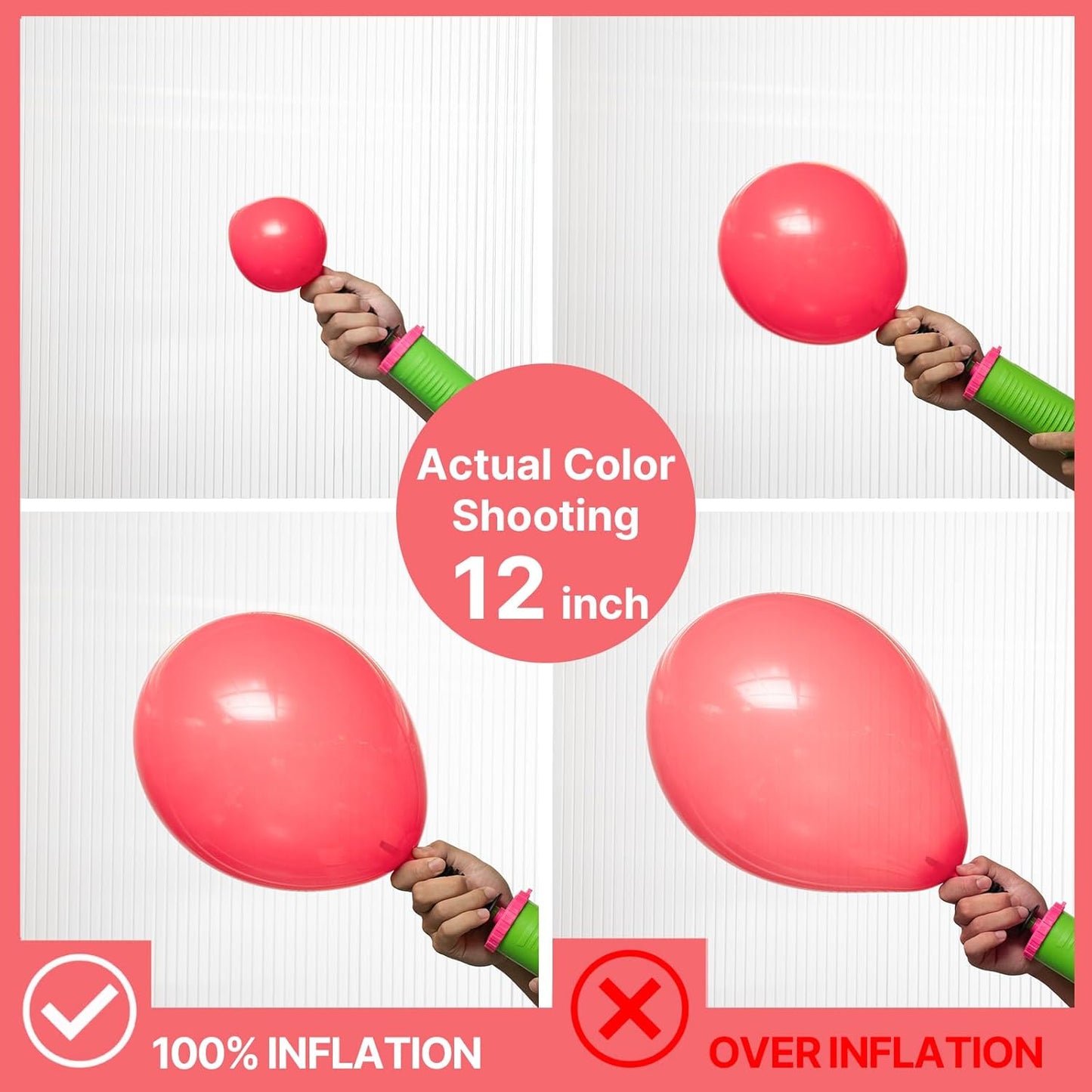 PartyWoo Coral Balloons 50 pcs 12 Inch Coral Pastel Red Watermelon Pink Latex Helium Balloons for Wedding Baby Shower Gender Reveal Graduation Anniversary Summer Birthday Party Decorations Pink-Q11