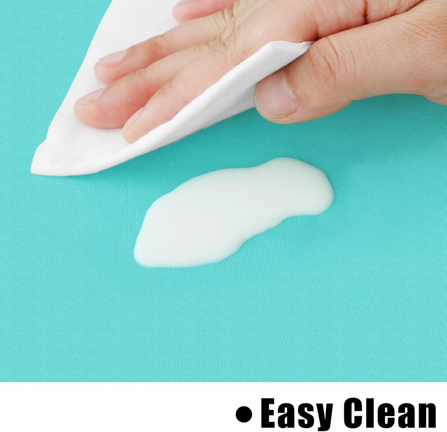 homing 2 Pack Rectangle Vinyl Tablecloth, Waterproof Spillproof Plastic Flannel Backed Table Cloth, Wipe Clean Table Cover for Dining, Buffet Parties and Camping (Teal, 54" x 78")