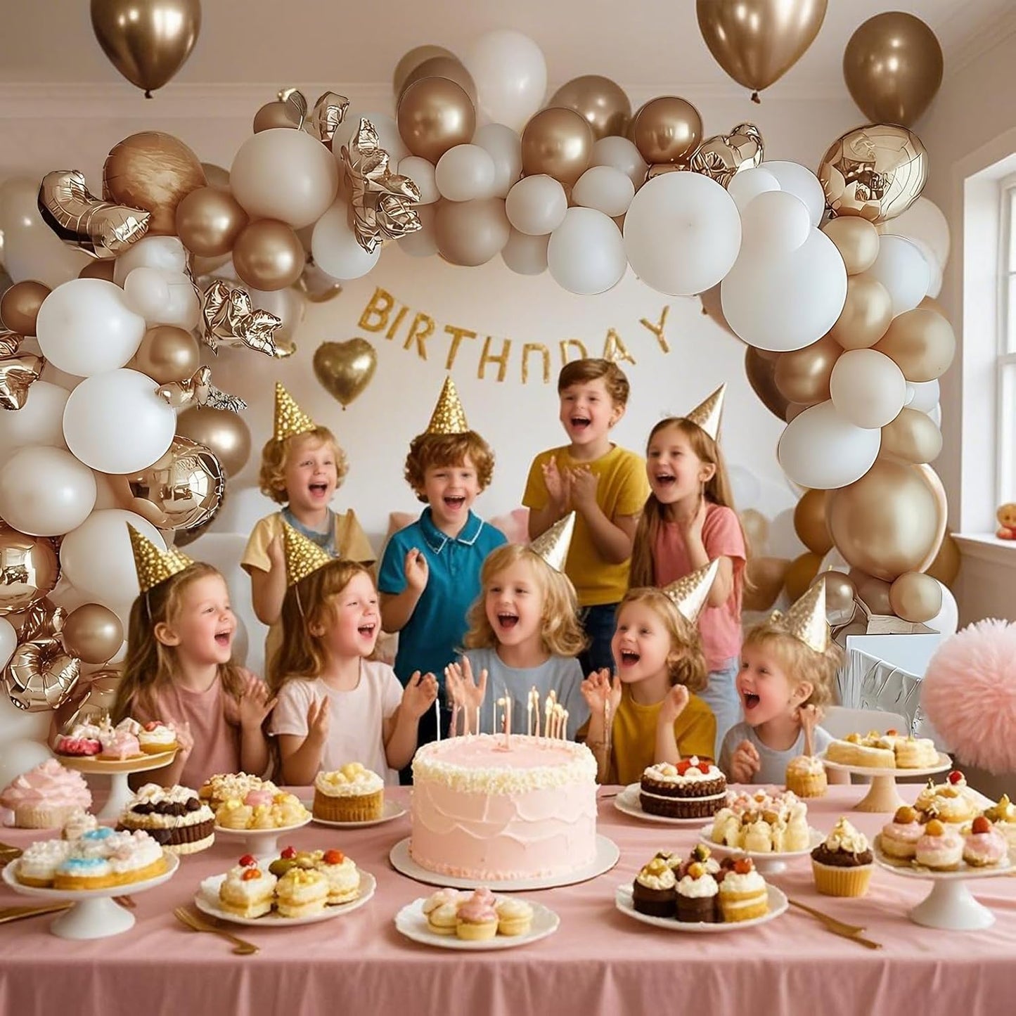 Beige Champagne Gold Balloons 60 Pcs 12 Inch Cream Tan Nude Neutral Balloons for Birthday Baby Shower Bridal Shower Wedding Party Decoration