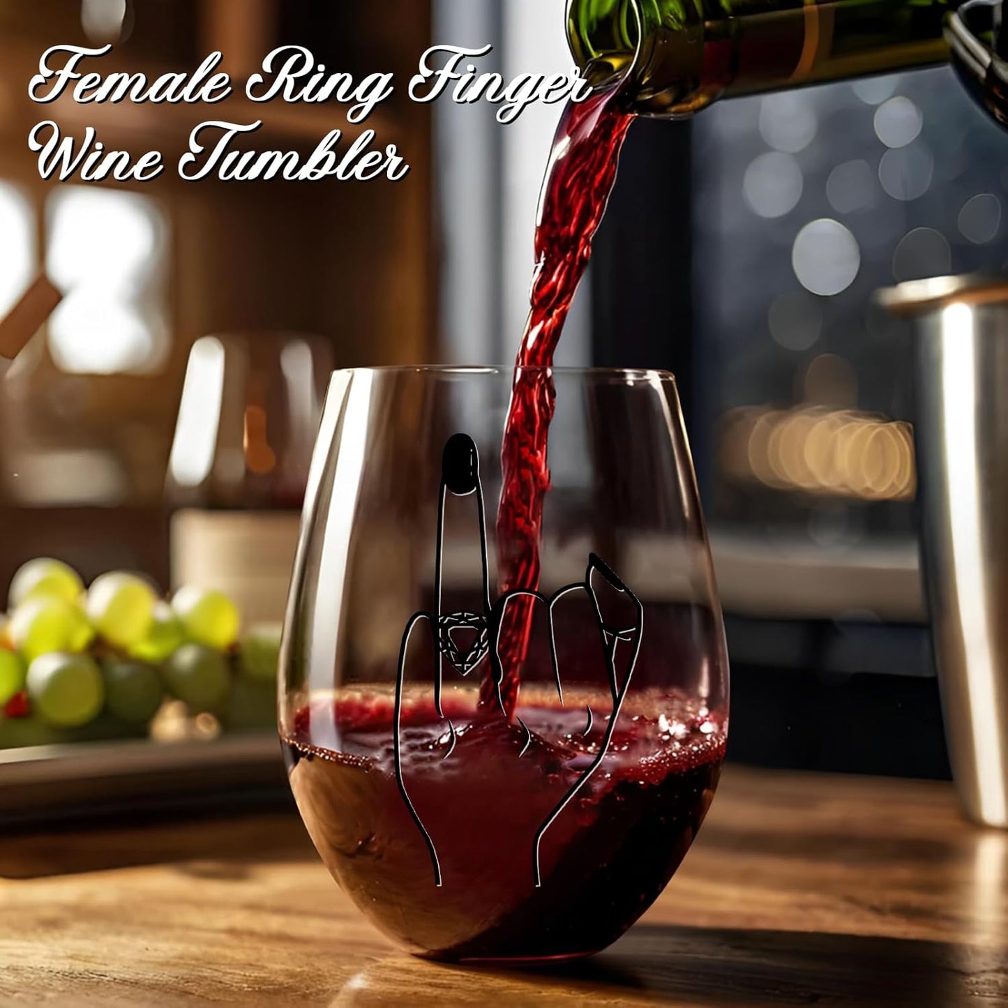 Funny Engagement Gift Set – 4PCS Mr and Mrs Glasses with Ring Finger Wine Glass & Whiskey Glass – Shot Glasses for Newly Engaged Couple – Bridal Shower, Wedding, Bachelorette Gifts for Him & Her