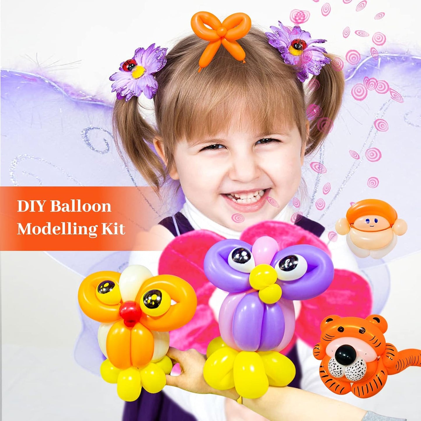 Gold 260 Balloons Thickened Shine Latex, Gold Long Balloons for Balloon Animals, 100Pcs Gold Long Skinny Balloons for Animala Twisting Wedding Kid's Party Suppies Decor.