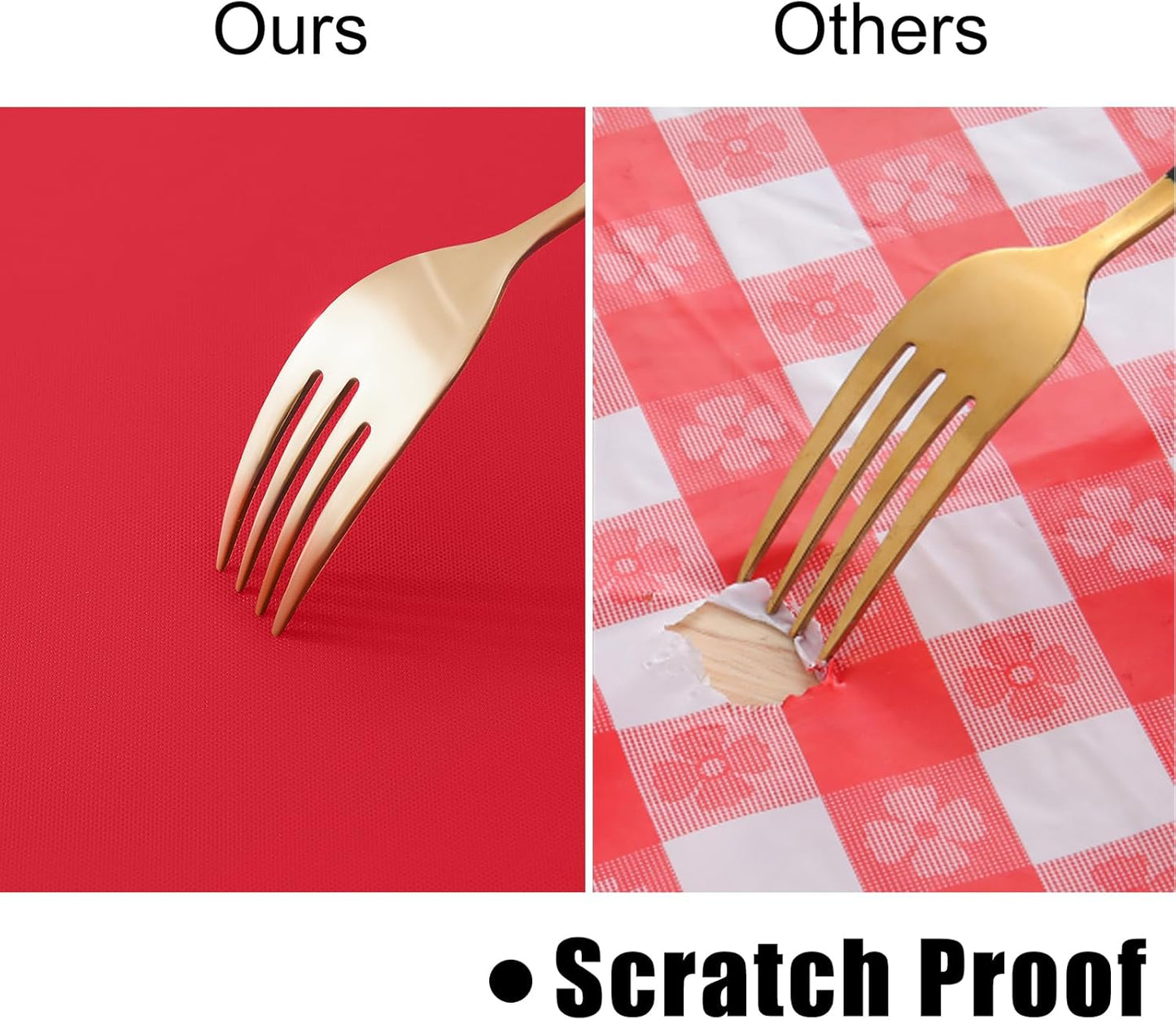 homing Round Vinyl Tablecloth, Waterproof Spillproof Plastic Flannel Backed Table Cloth, Wipe Clean Table Cover for Dining, Buffet Parties and Camping (Red, 60")