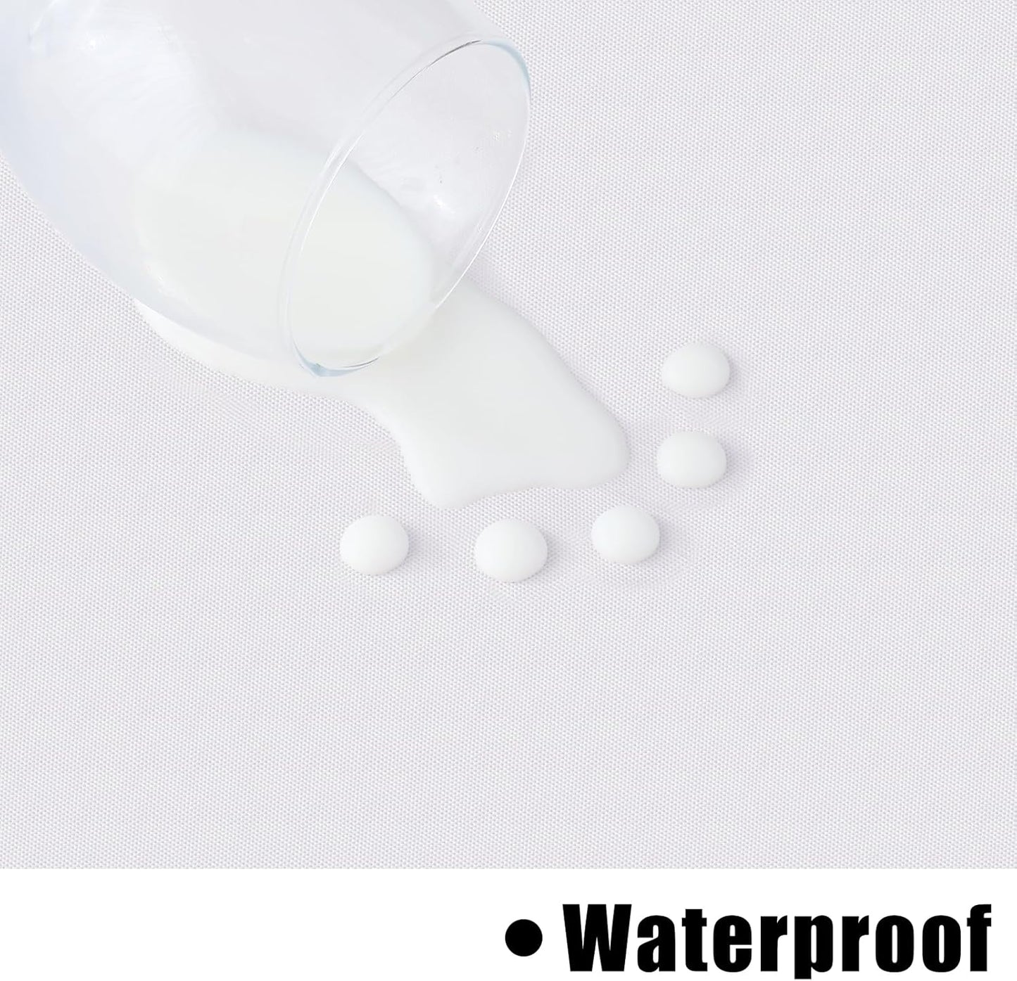 homing Rectangle Vinyl Tablecloth, Waterproof Spillproof Plastic Flannel Backed Table Cloth, Wipe Clean Table Cover for Dining, Buffet Parties and Camping (White, 60" x 120")