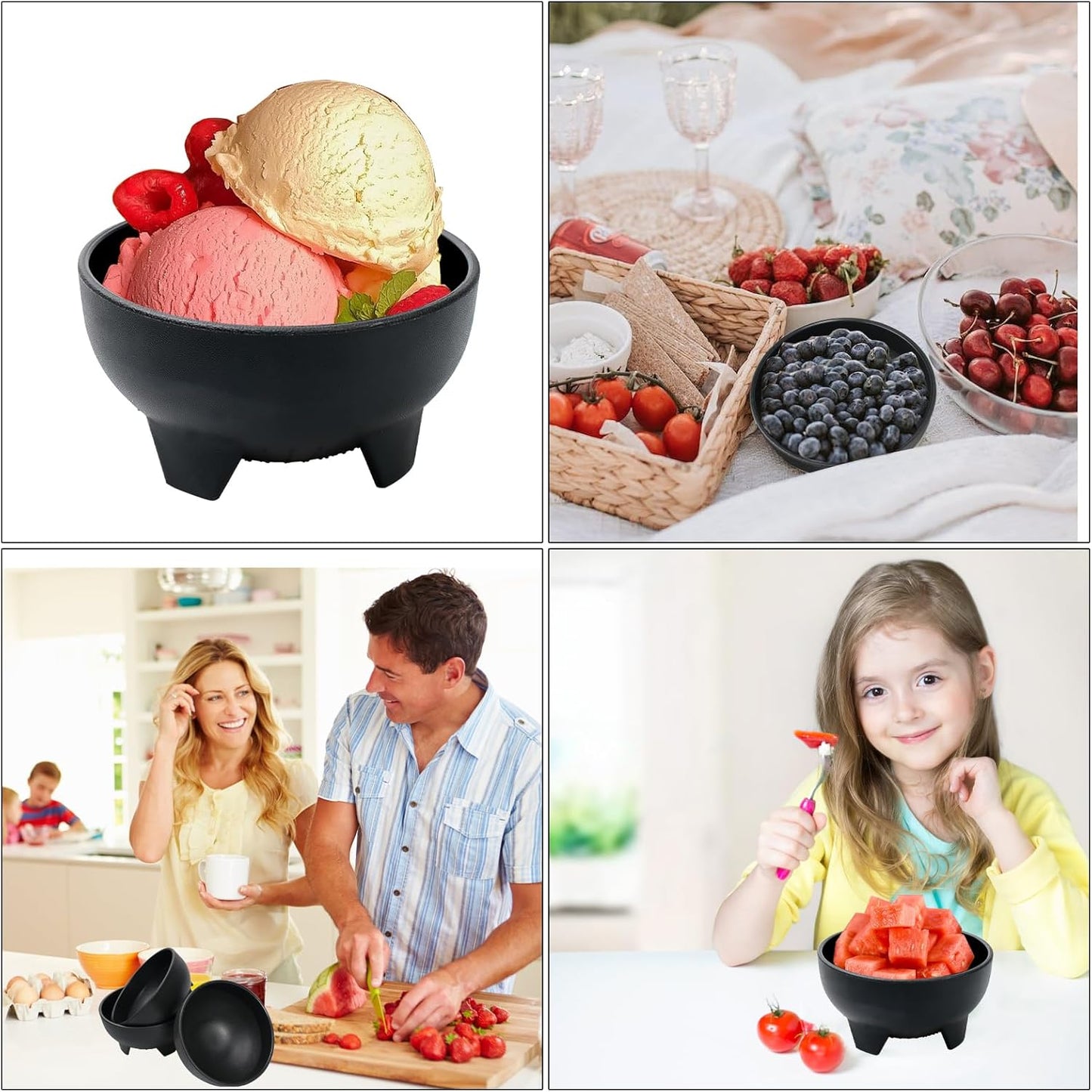 28 Pack 10.6 oz Mexican Salsa Bowls, Small Guacamole Containers, Plastic Salsa Bowl for Serving Parties, Chips, Dip, Nuts, Candy, and Sauce Set