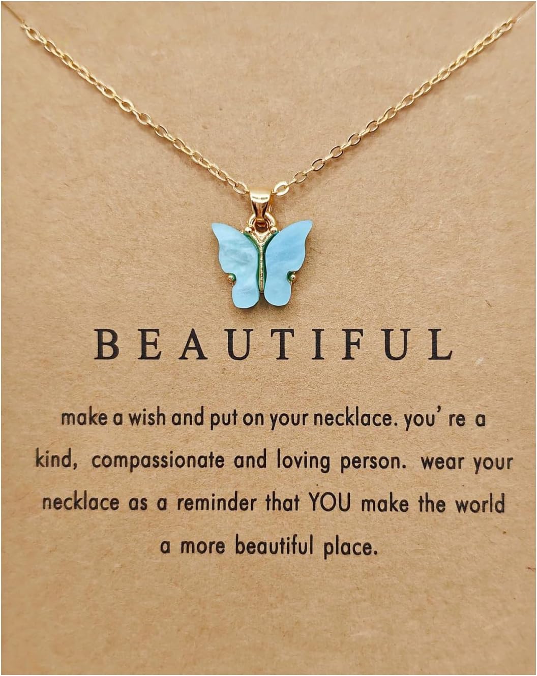 9Pcs Bohemian Butterfly Pendant Necklace Set,Dainty Adjustable Acrylic Colorful Insect Chain Necklace Minimalist Choker Necklace for Women Lover Jewelry