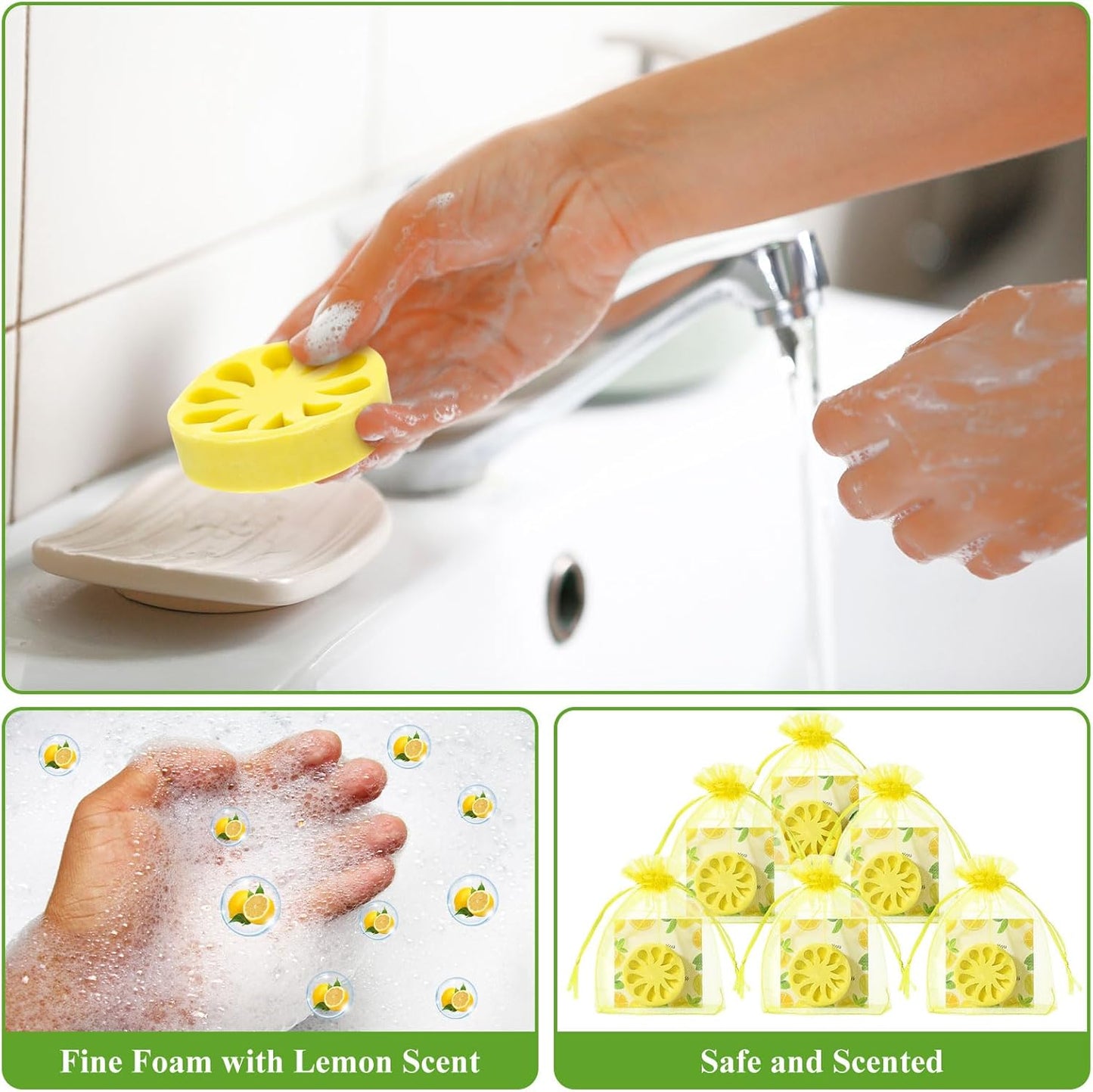 50 Set Lemon Soap Party Favors Bridal Shower Favors Lemon Shaped Soap Big Squeeze Wedding Gifts with Card and Yellow Bag for Bridal Party Baby Shower Decorations