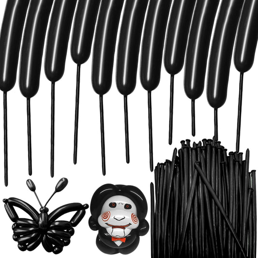 100Pcs Black 260 Balloons, Long Balloon for Tying Balloon Arch, Long Skinny Balloons for Twisting Ballons Animal balloons Birthday Party Wedding Festival Decorations