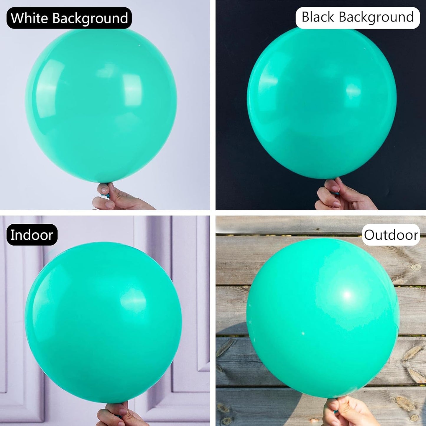 PartyWoo Teal Balloons 50 pcs 12 Inch Turquoise Aqua Blue Dark Teal Balloons for Graduation Wedding Baby Shower Bridal Shower Gender Reveal Anniversary Birthday Party Decorations Teal-Y69