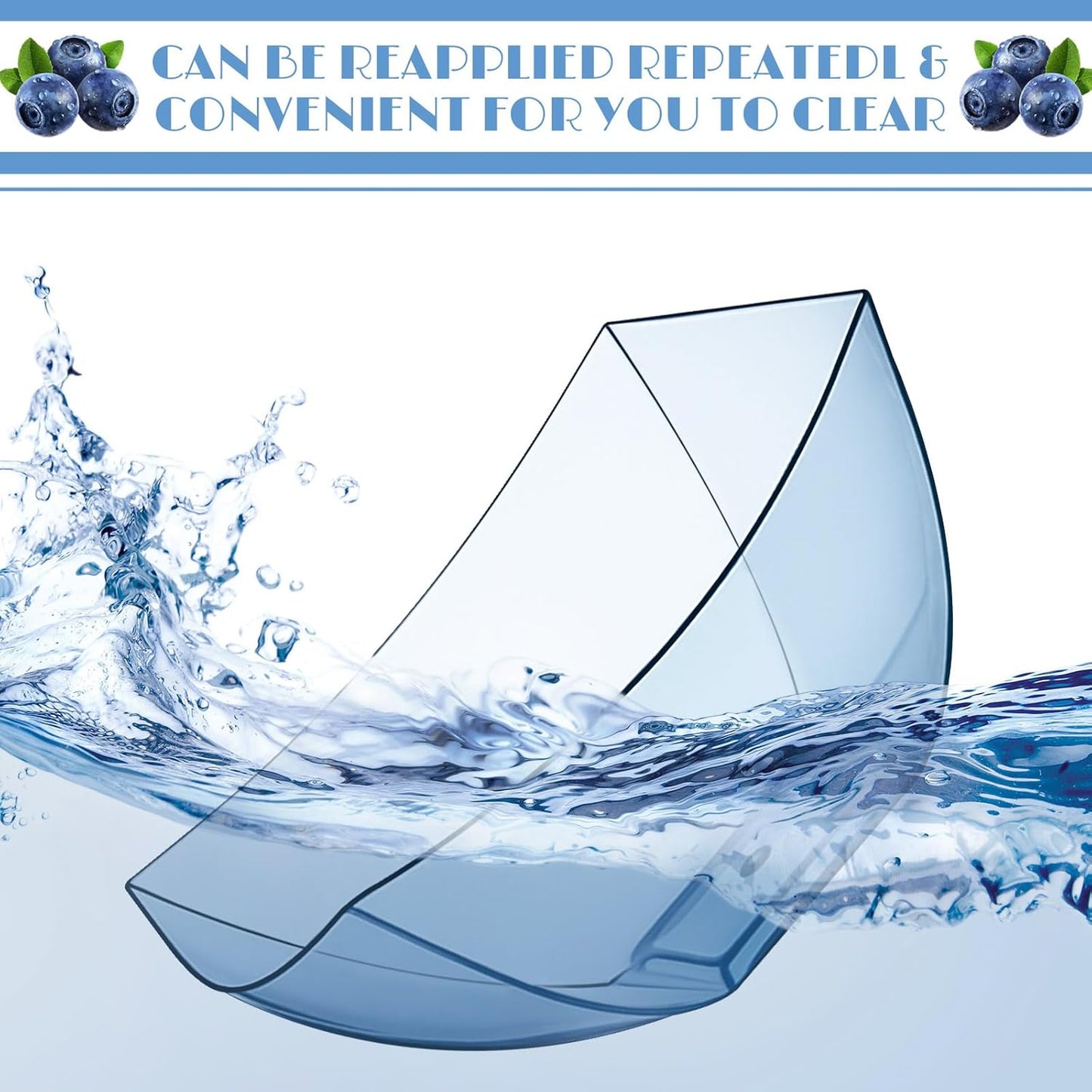 Tanlade 50 Pcs Square Plastic Serving Bowls Disposable Snack Salad Bowl Small Party Candy Bar Containers Taco Bar Serving Dishes for Buffet Chips Fruit (8 oz,Blue)