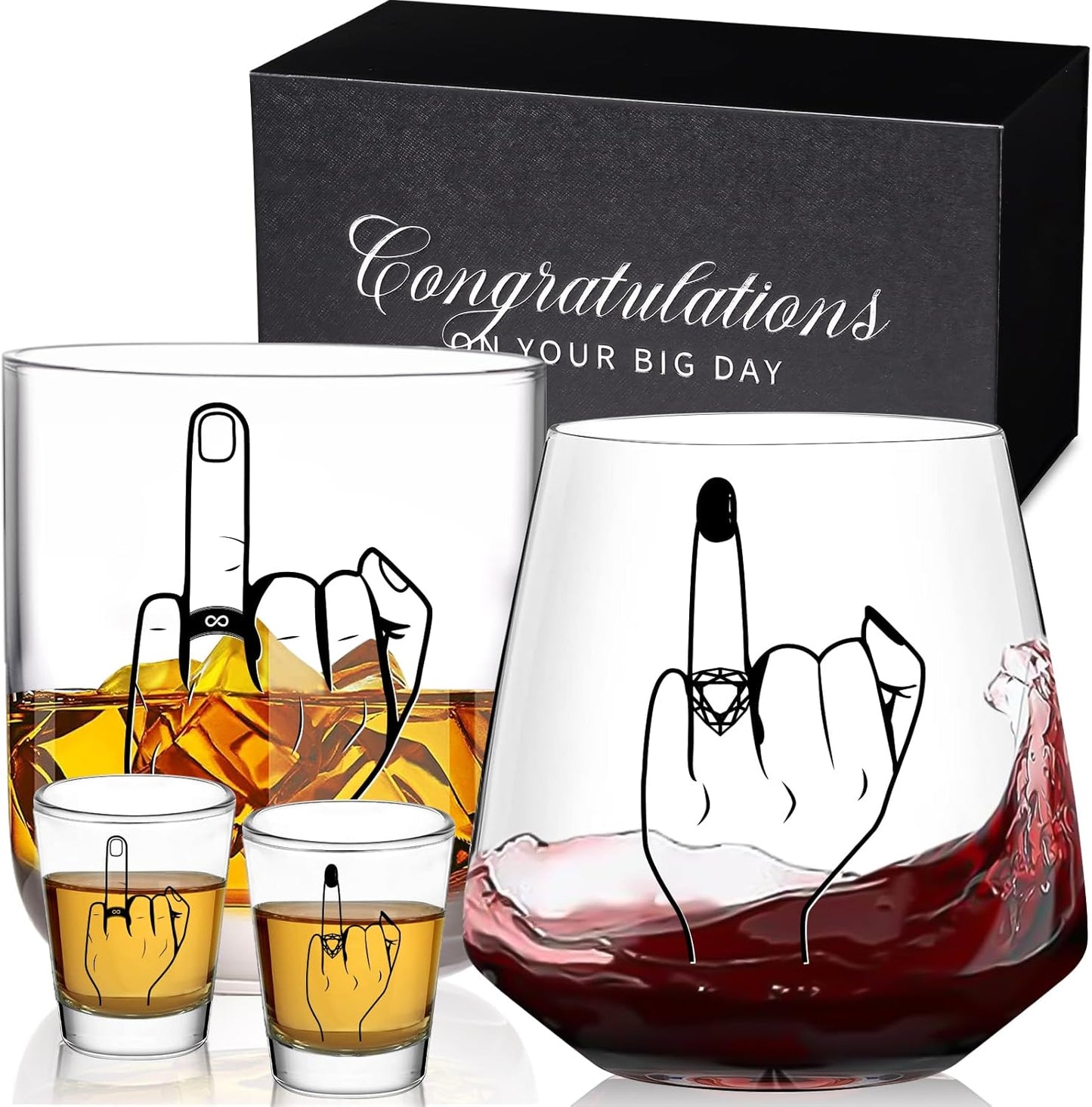 Engagement Gifts for Couples - Wedding Gift, Unique Engagement Gift, Bridal Shower gift, Mr and Mrs Gifts, Wishes for Couples Newlywed Him and Her