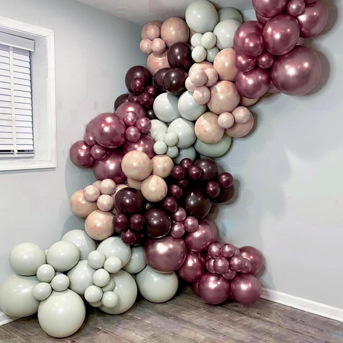 PartyWoo Metallic Brown Balloons 50 pcs 12 Inch Chrome Bronze Copper Latex Helium Balloons for Graduation Baby Shower Gender Reveal Wedding Anniversary Birthday Party Decorations Brown-G133