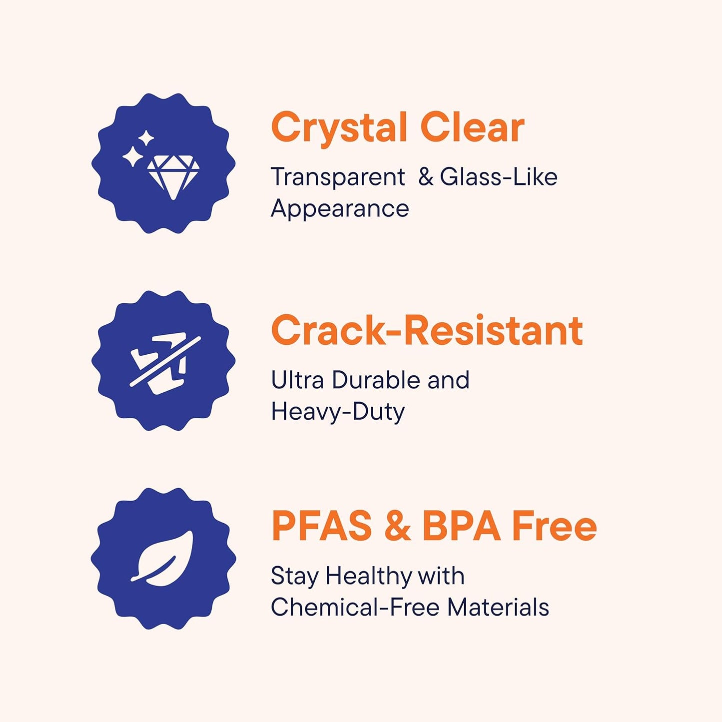 Crystal Clear Disposable Plastic Cups PET [100 Pack - 16 oz.]