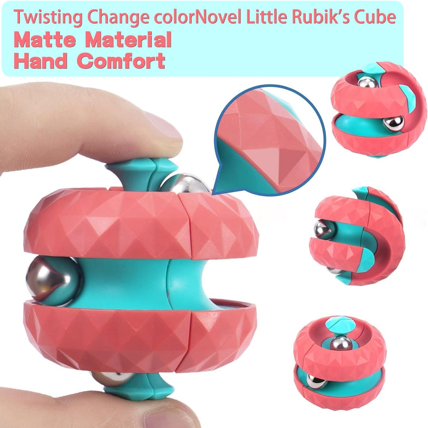 6 Pack Orbit Ball Toy, Fidget Cubes Top Spinning Toy, Great Party Favor Gifts & Creative Decompress Toys, Puzzle Games as Stress Relief Gifts for ADHD Kids Children's Day Gifts