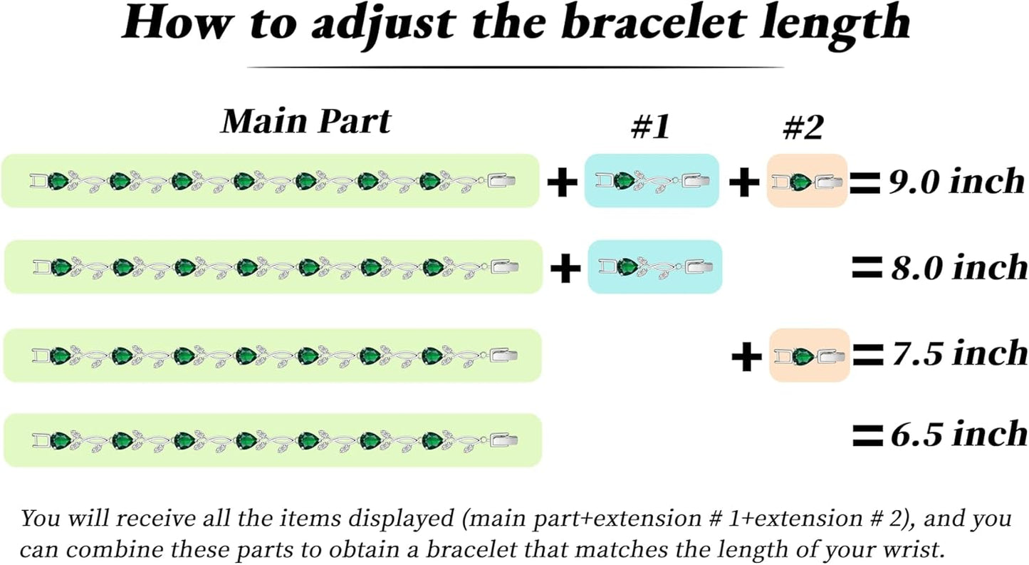 GZWHD Wedding Jewelry Sets for Bride Bridesmaid Women Cubic Zirconia Necklace Earrings Bracelet Set Gift for Mother Friend Wife Daughter Sister Party Prom Jewelry