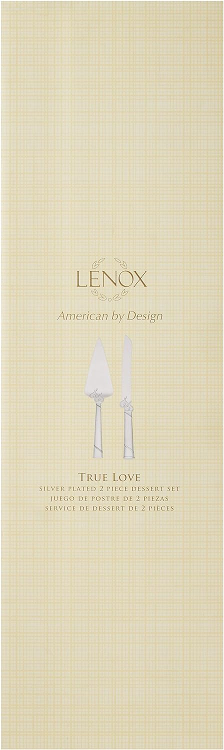 Lenox 812615 True Love Cake Knife & Server, Metallic