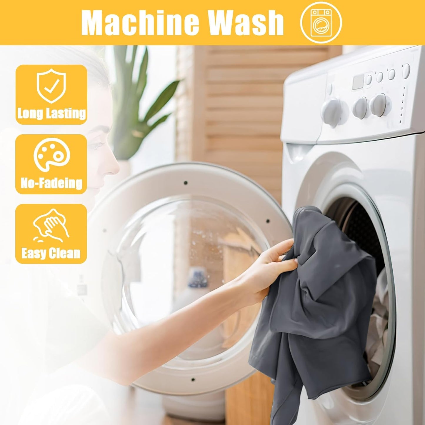 Rectangle Table Cloth, Waterproof Elastic Fitted Tablecloth for 4 Foot Folding Tables, Washable Polyester Tablecloths for Picnic, Camping, Outdoor (Grey, 30"x48")