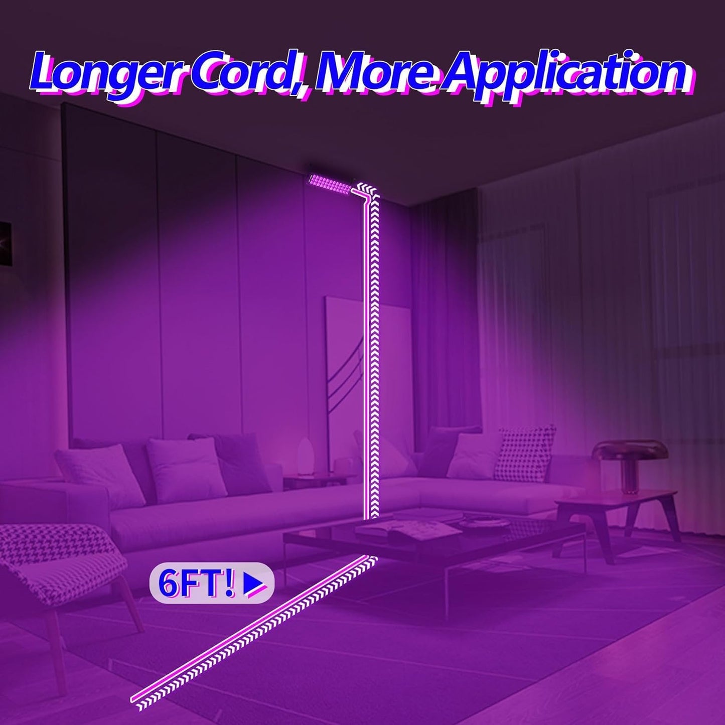 100W LED Black Lights Bar, 100 LEDs, Blacklight Flood Light for Black Light Party, for Glow Party, Bedroom, Halloween, Fluorescent Poster, Body Paint, Tapestry