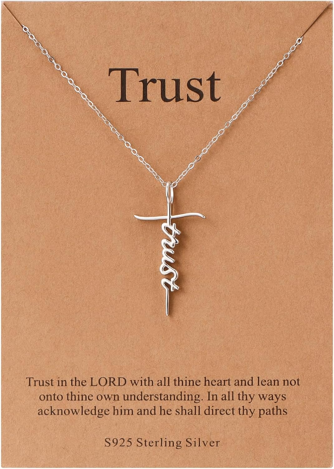 Lcherry Faith Cross Pendant Necklace for Women Religious Christian Jewelry Mother's Day Gifts for Women