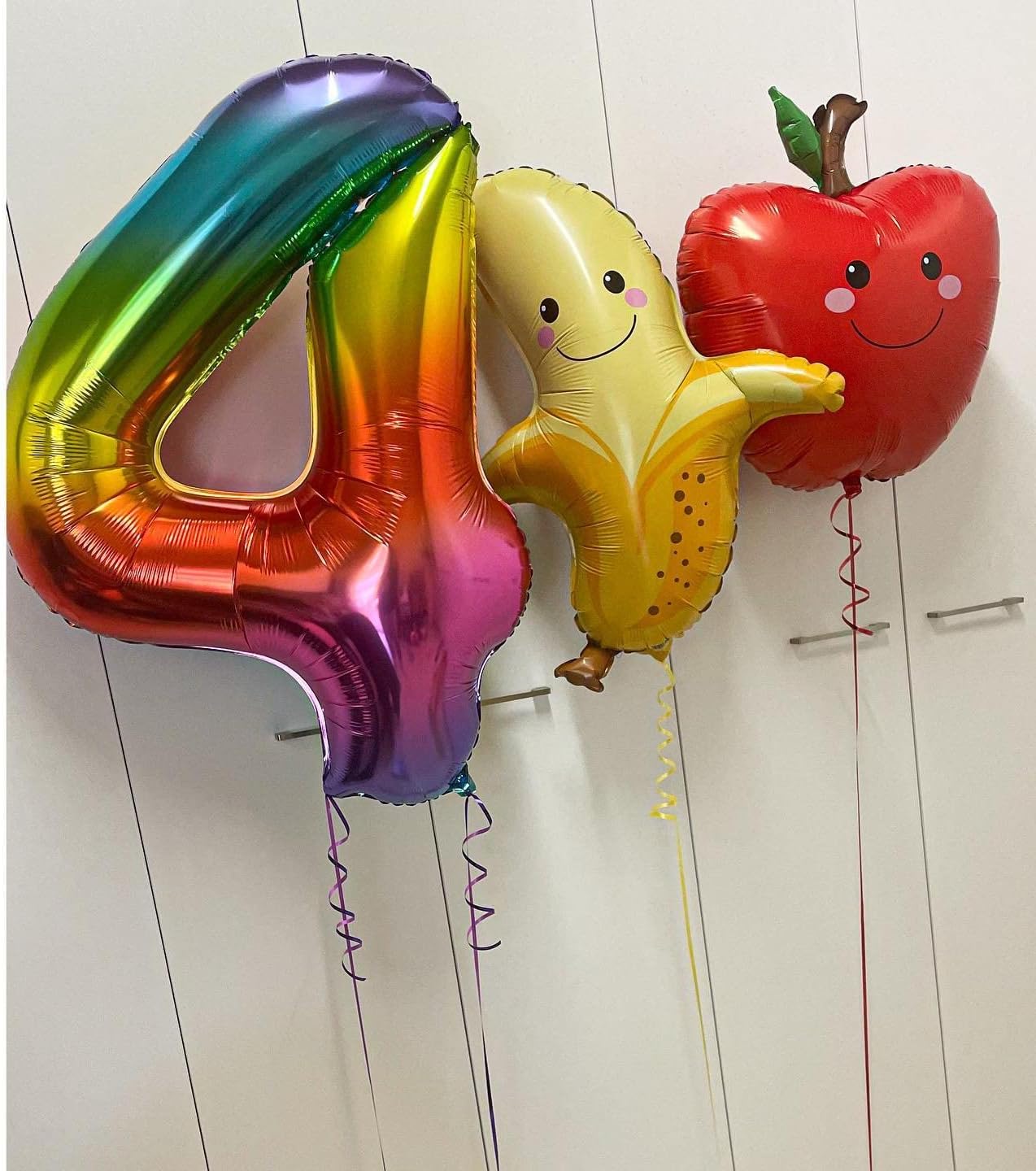10 Pack Gaint Apples Balloons 18 Inch Cute Apples Balloons for Fruit Back to Shool Theme Birthday Party Decorations Supplies