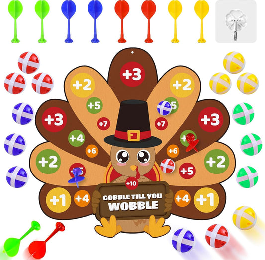 Games for Family, Office, Kids Dart Board Games with 12 Sticky Balls & 8 Darts