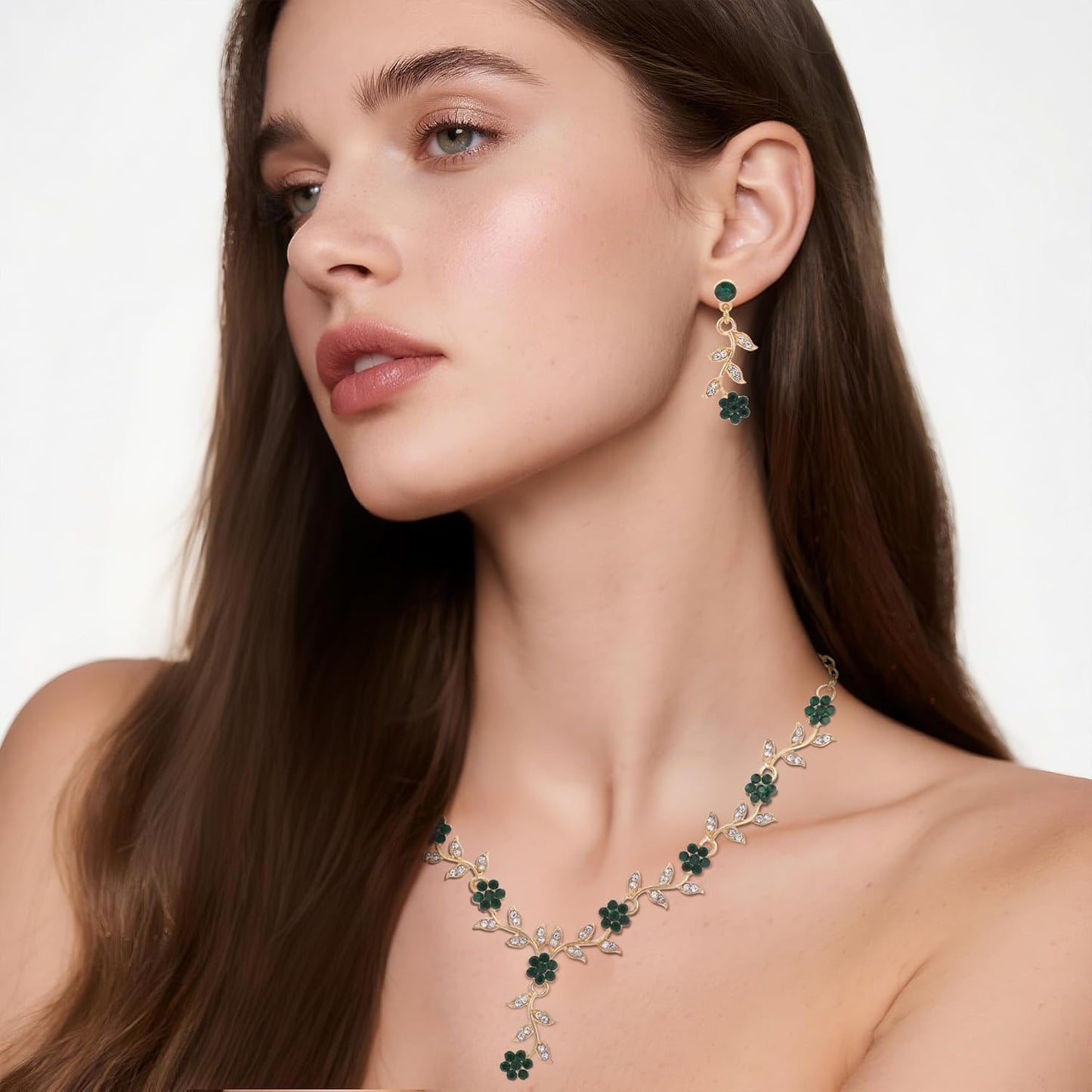 Kamirola Tiaras and Crowns for Women,Tiaras Earrings Necklace, Crystal Bridal Jewelry Set, Costume Party Halloween Prom Pageant Jewelry for Women(TR45)