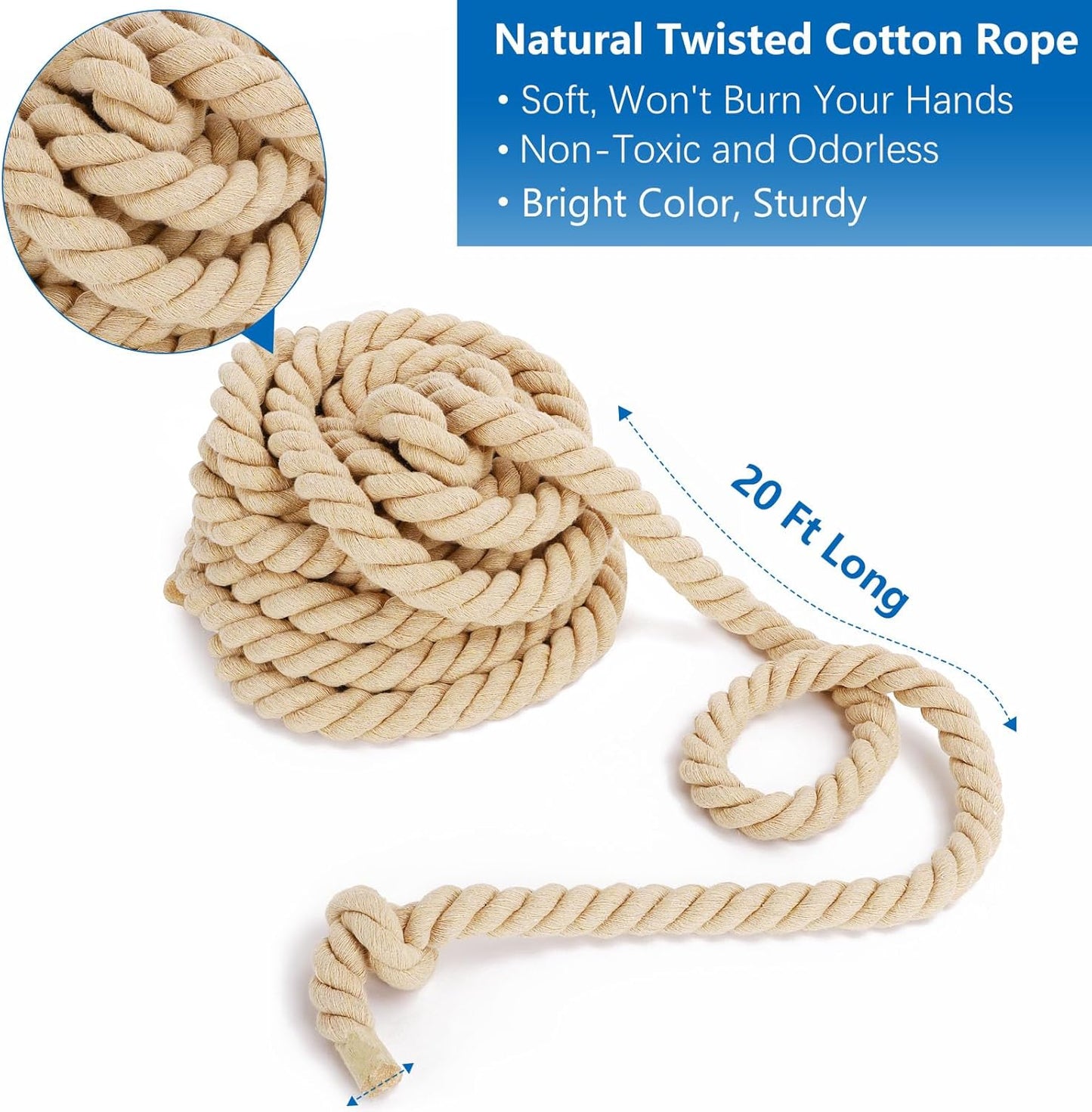 Outdoor Games Tug of War Rope for Kids and Adults, Field Day Family Reunion Birthday Party Games, Outside Lawn Games, Camping Picnic Carnival Games, Team Building Activities