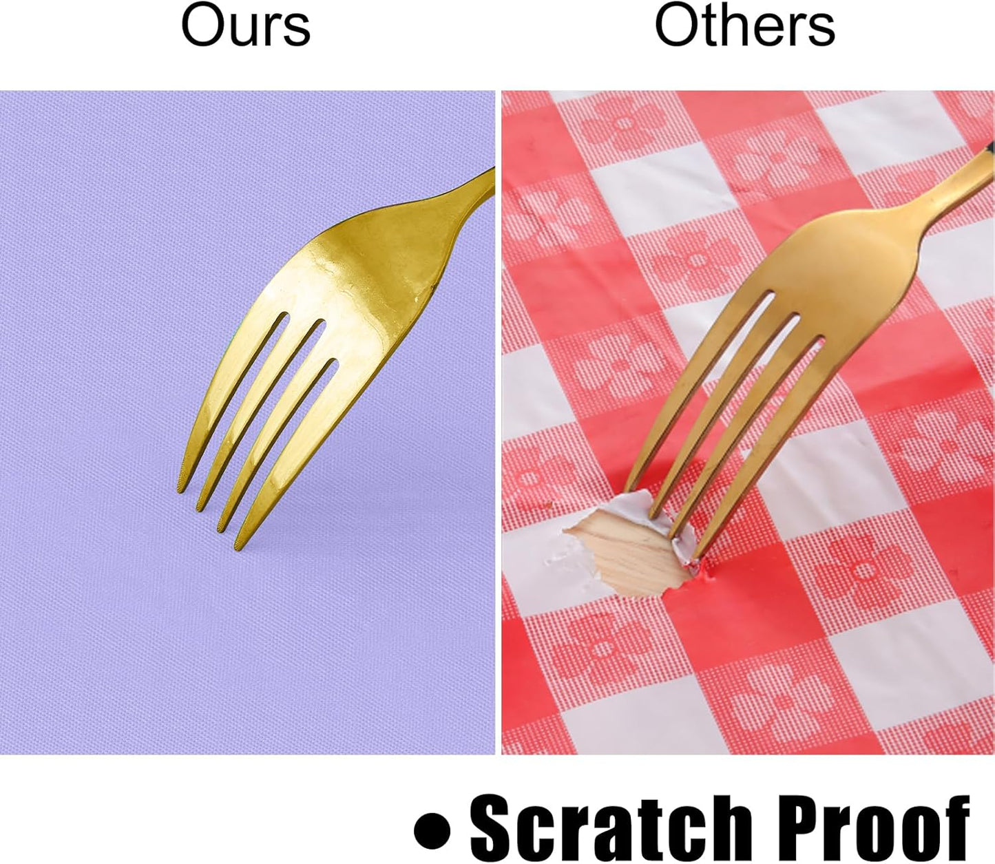 homing Rectangle Vinyl Tablecloth, Waterproof Spillproof Plastic Flannel Backed Table Cloth, Wipe Clean Table Cover for Dining, Buffet Parties and Camping (Lavender, 52" x 70")