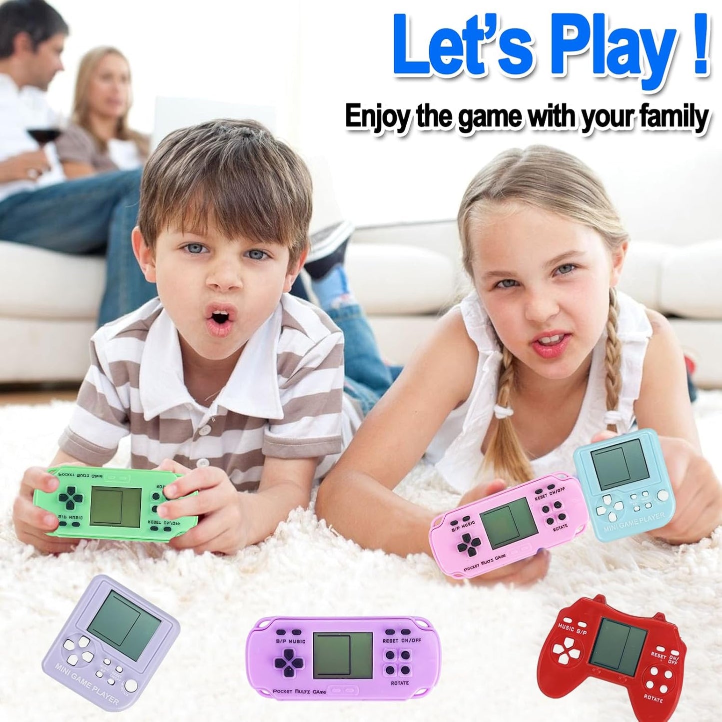 12 Pcs Video Game Party Favors, Mini Video Games Keychain, Gamer Birthday Party Decorations, Gamer Party Favors for Kids 8-12, Classroom Prizes, Goodies Bags Stuffer, Backpack-Macaron color