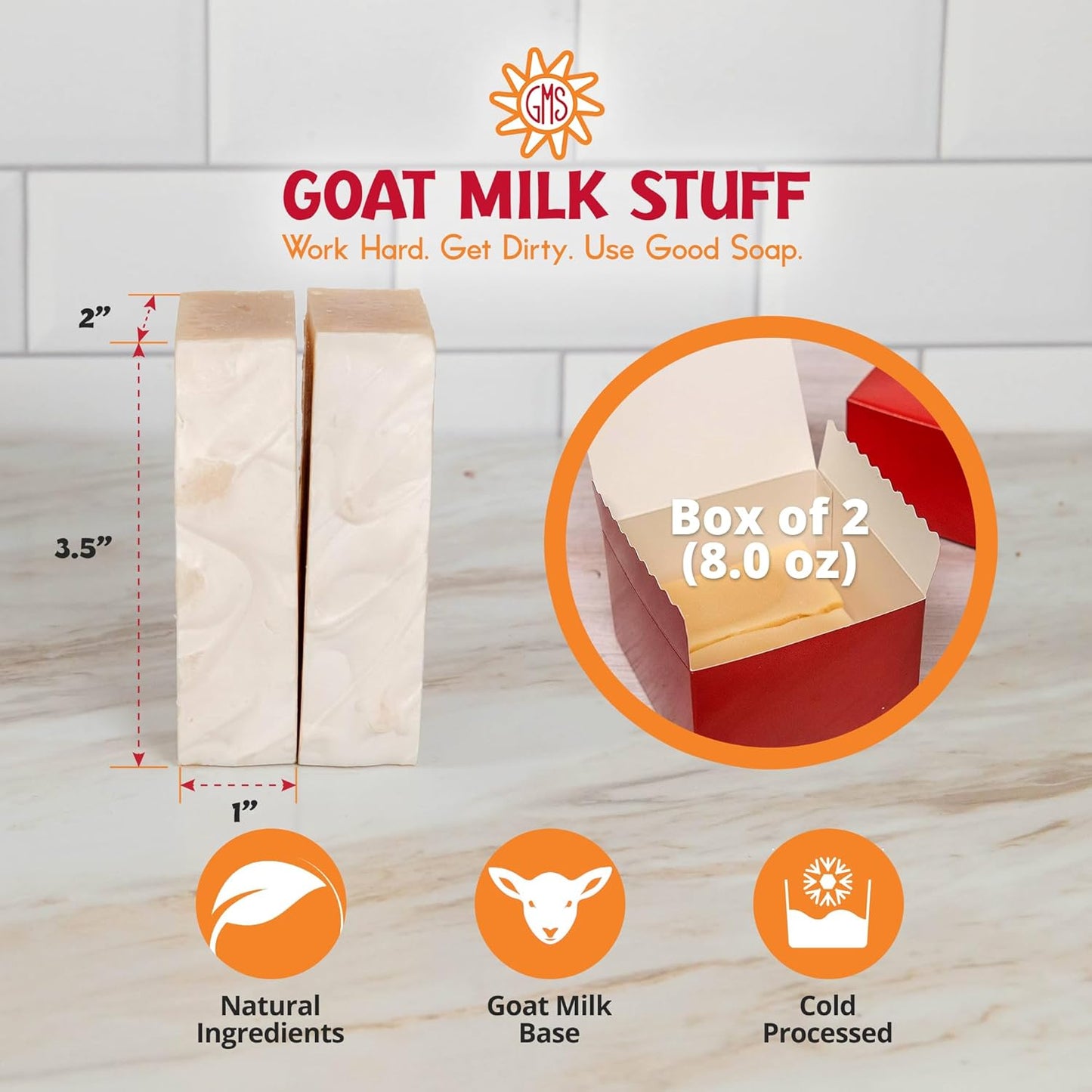 Goat Milk Stuff Goat Milk Soap - BLACK RASPBERRY | Made with Farm-Fresh Goat Milk, Goat Milk Soap for Face - Leaves Skin feeling Renewed and Natural - Handmade (Box of 2)